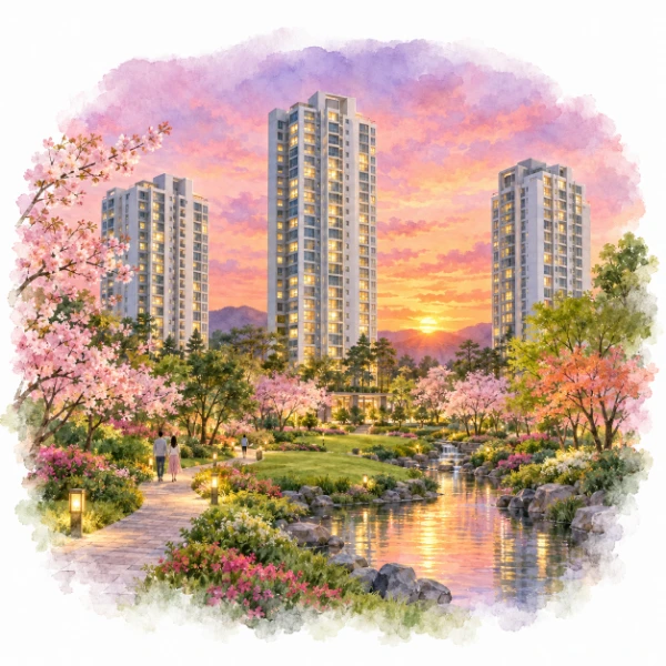 2026년 12월 — 완성된 단지